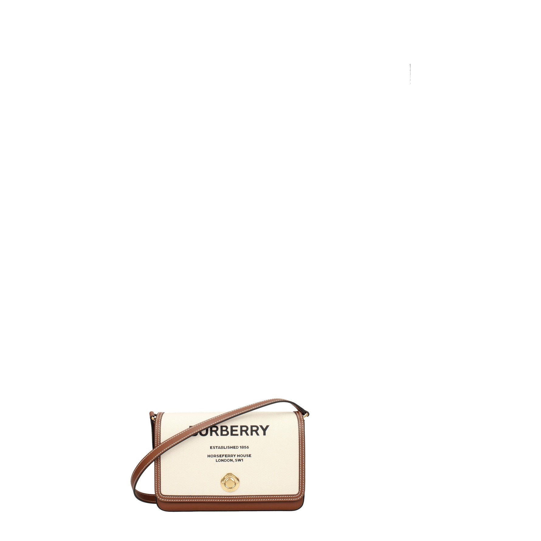 Burberry Borse a Tracolla hampshire Donna Tessuto Beige Tan