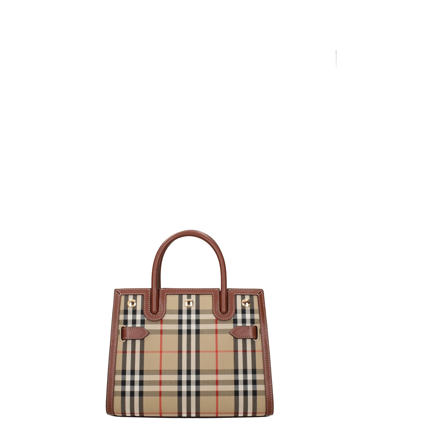 Burberry Borse a Mano Donna Tessuto Beige Marrone