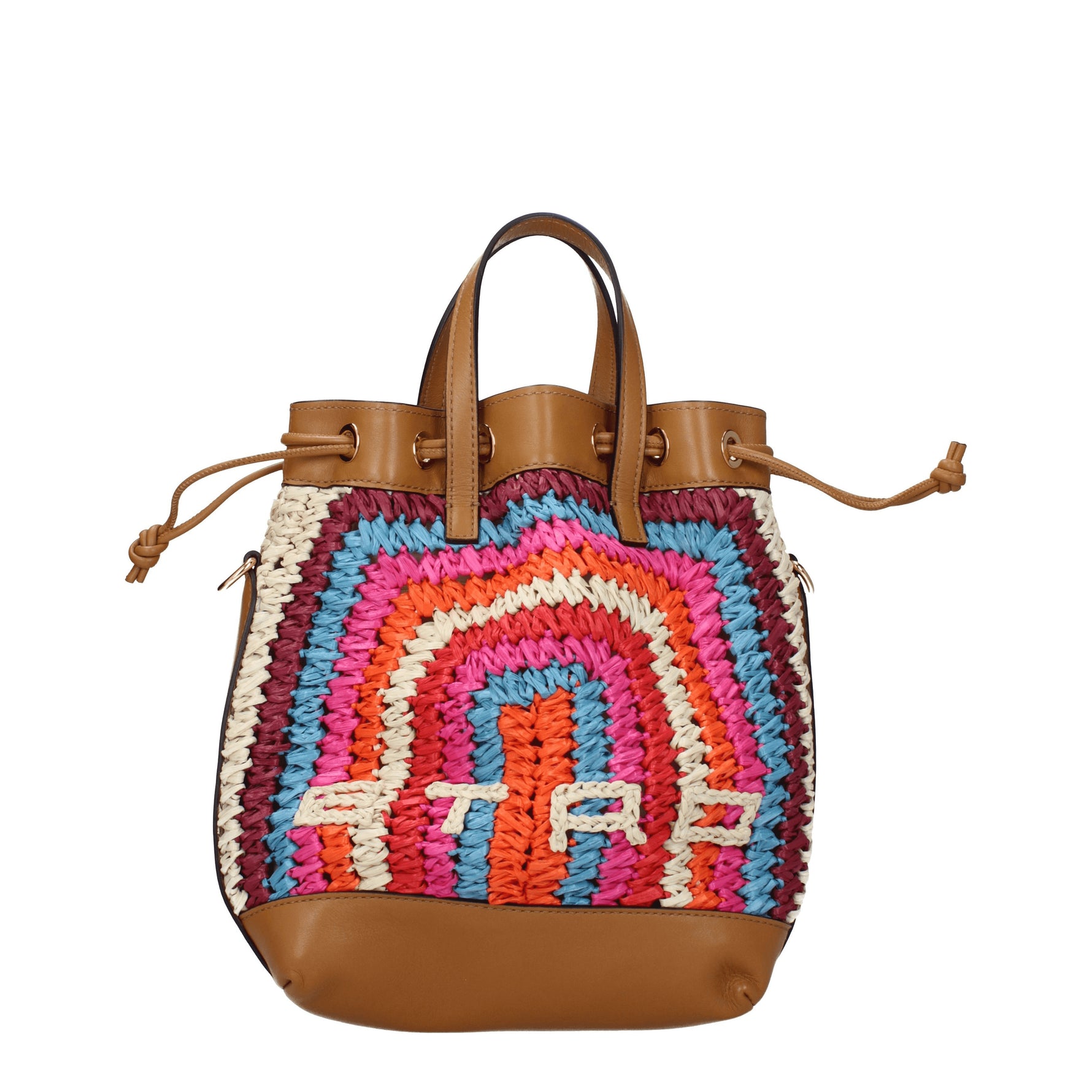 Etro Borse a Mano Donna Tessuto Multicolor Marrone