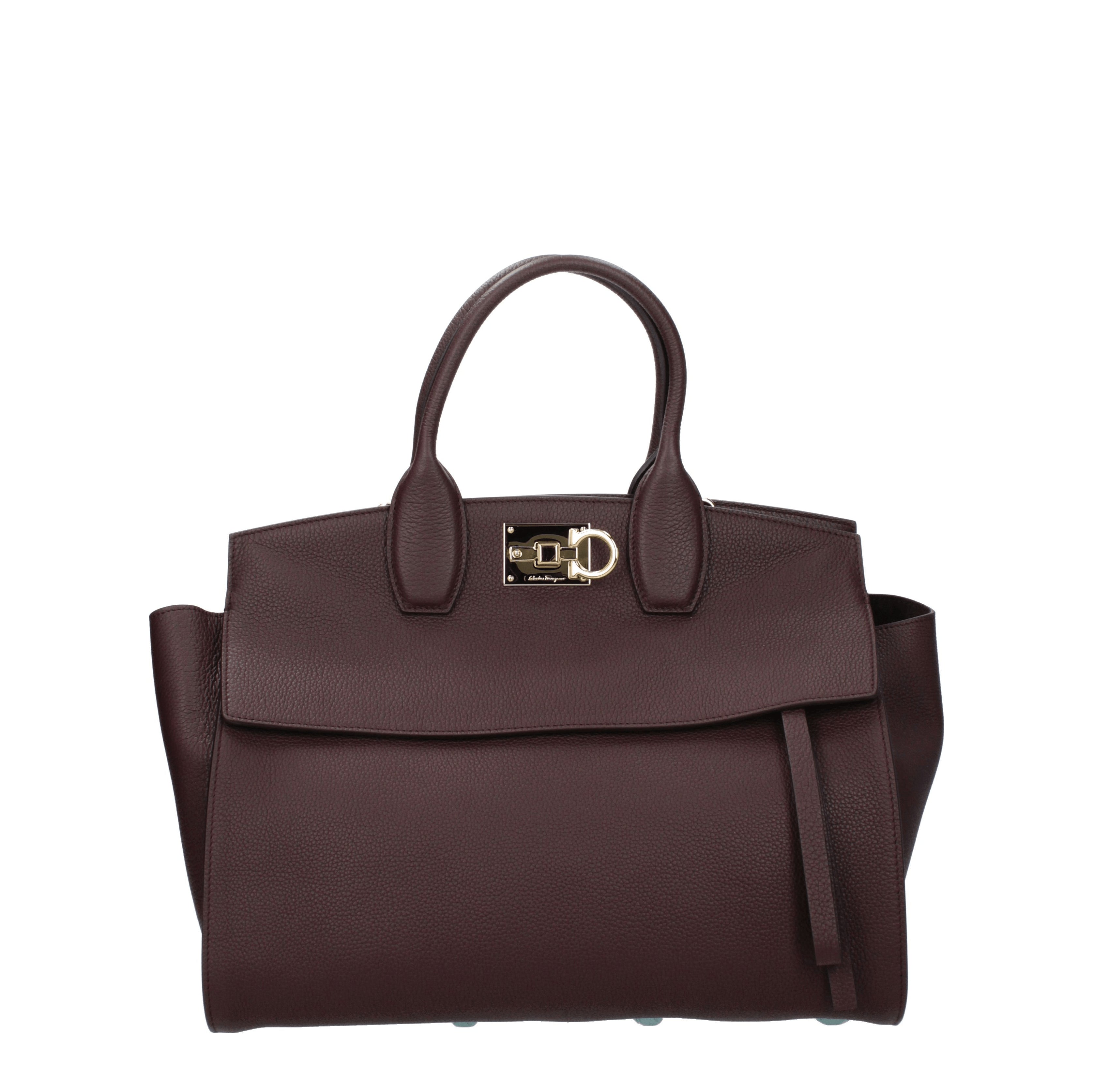 Salvatore Ferragamo Handbags Women Leather Violet Barolo B Exit B Exit top shop online