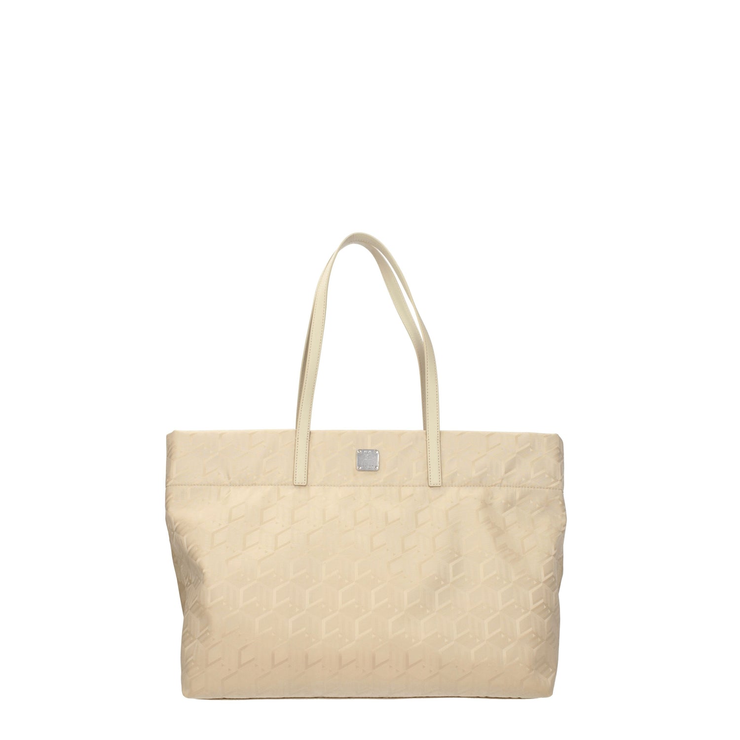 MCM Borse a Spalla Donna Tessuto Beige