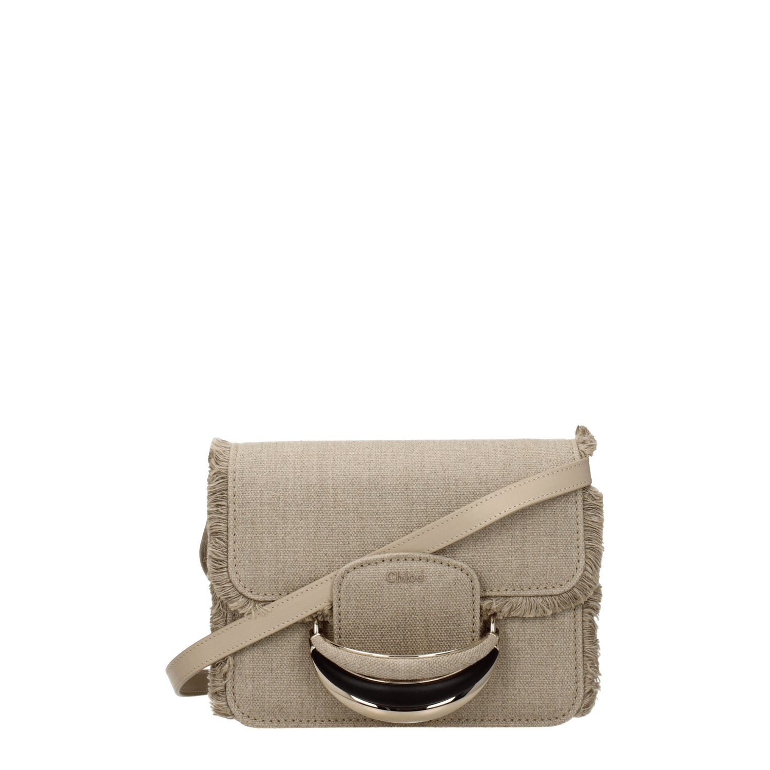 Chloé Borse a Tracolla kattie Donna Tessuto Beige Sabbia