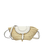 Chloé Borse a Tracolla marcie Donna Paglia Beige Bianco