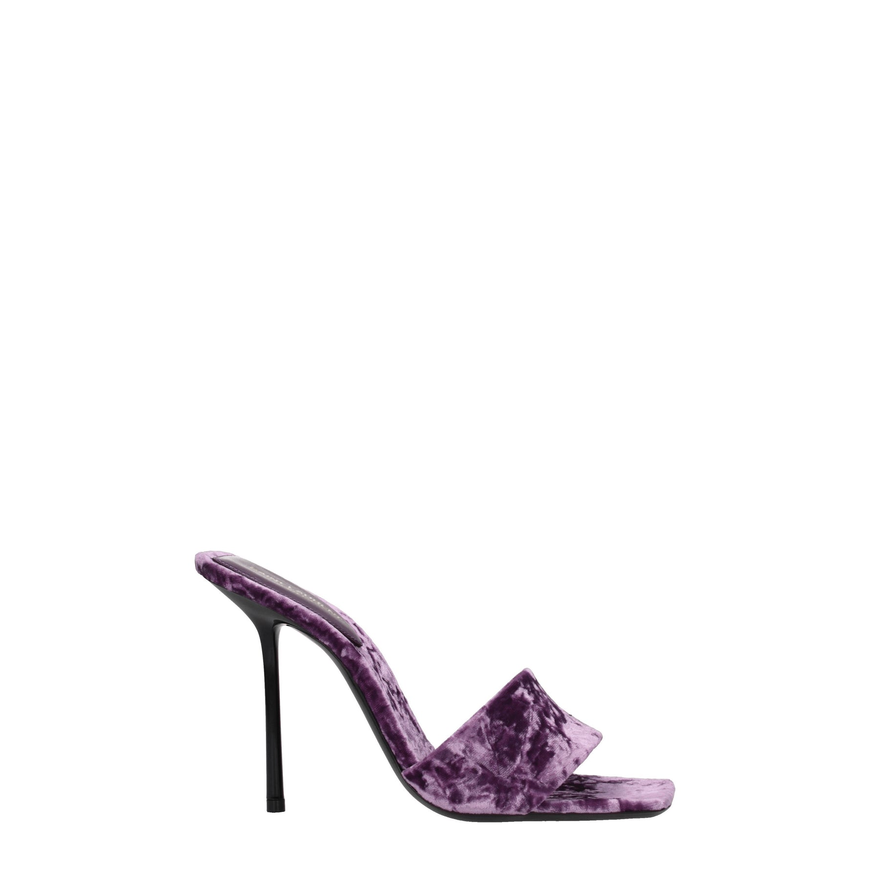 Saint Laurent Sandali baliqua Donna Velluto Viola Malva