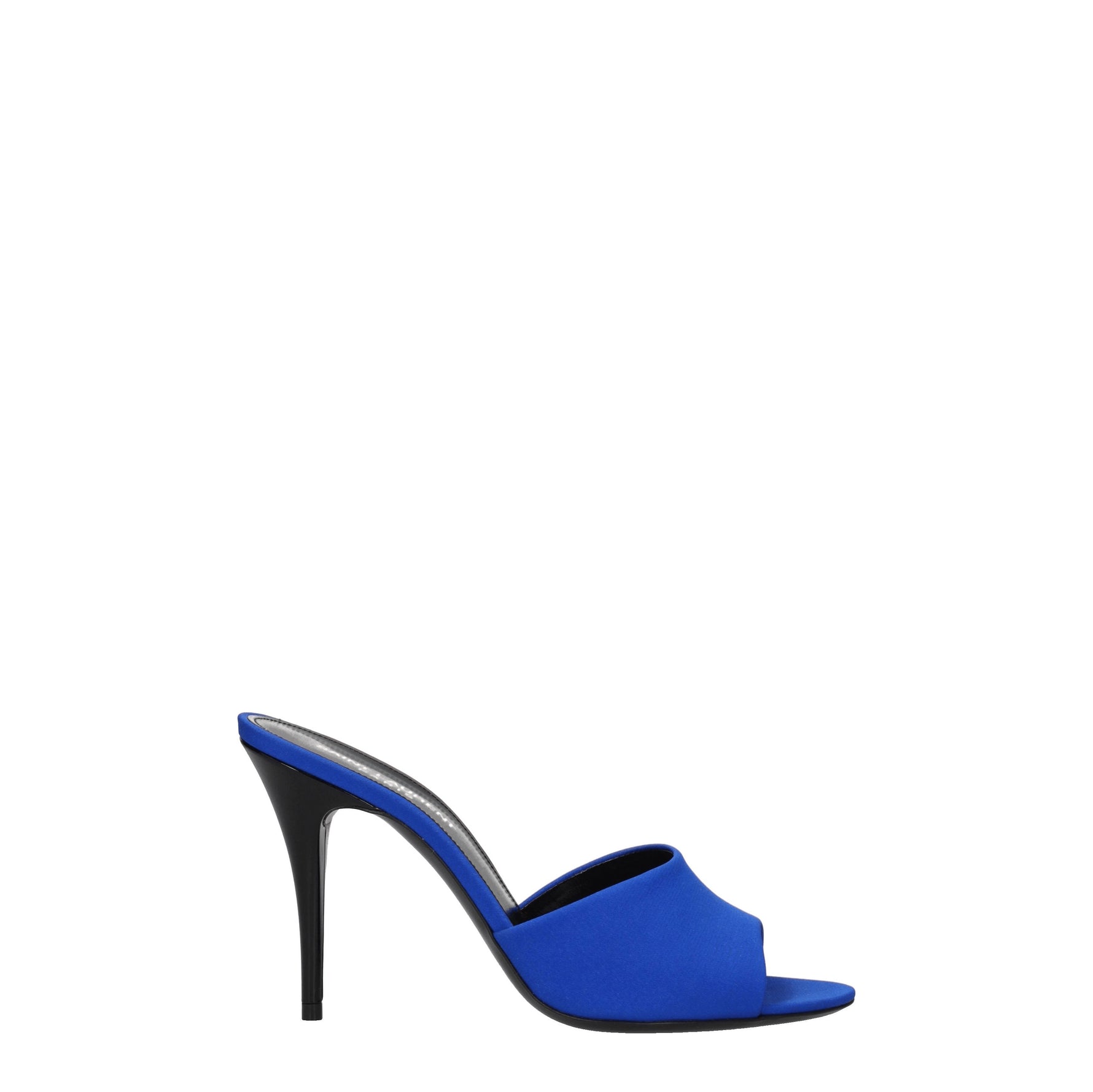 Saint Laurent Sandali Donna Tessuto Blu