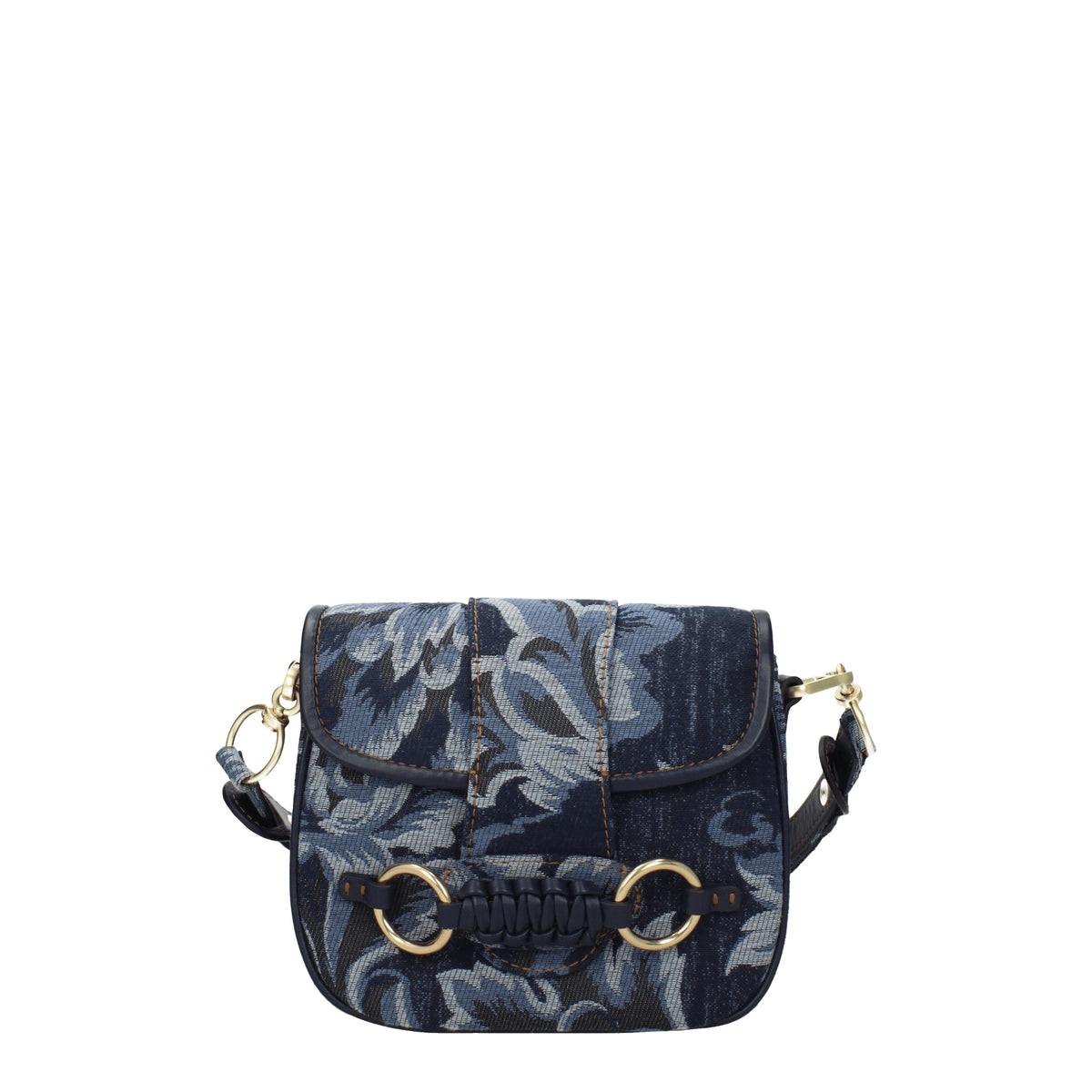 See by Chloé Borse a Tracolla saddie Donna Tessuto Blu Denim