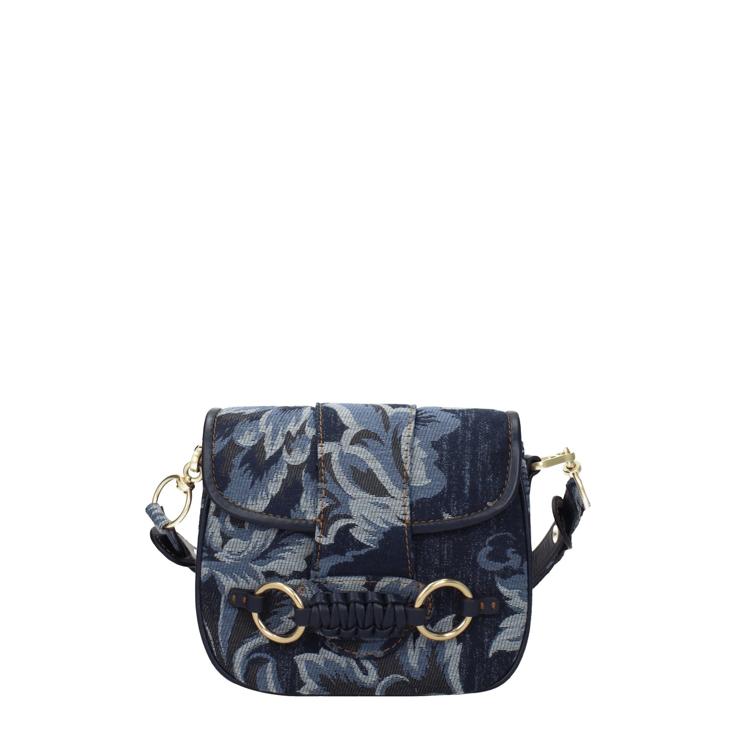 See by Chloé Borse a Tracolla saddie Donna Tessuto Blu Denim