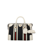 Gucci Borse a Mano Donna Tessuto Blu Beige