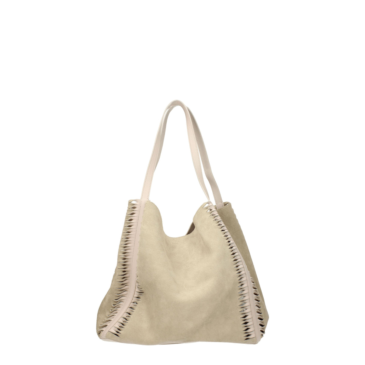 Chloé Borse a Spalla louela Donna Camoscio Beige Rosa