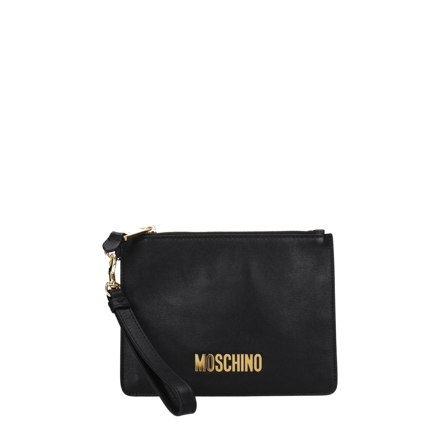 Moschino Pochette Donna Pelle Nero Oro