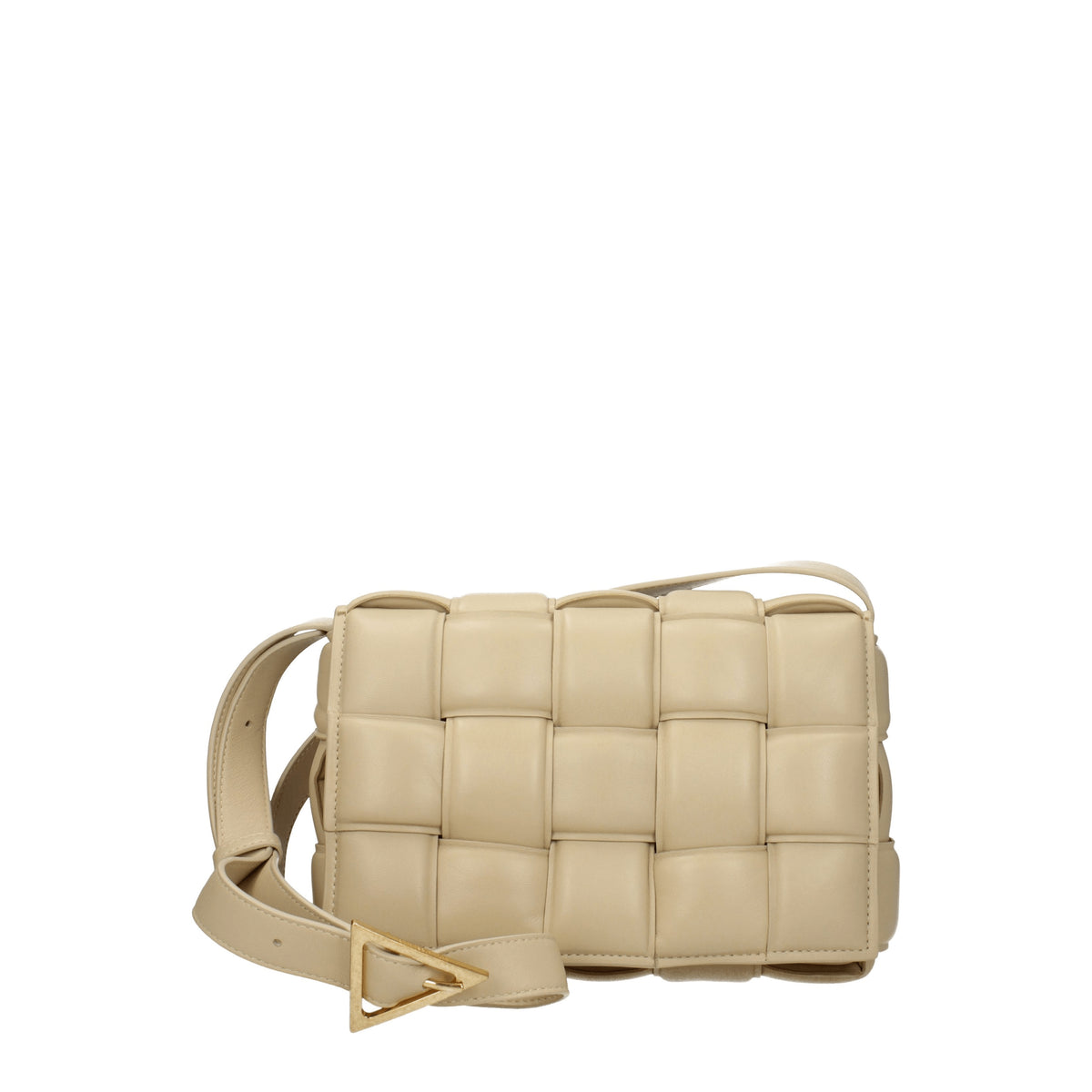 Bottega Veneta Borse a Tracolla padded cassette Donna Pelle Beige Porridge