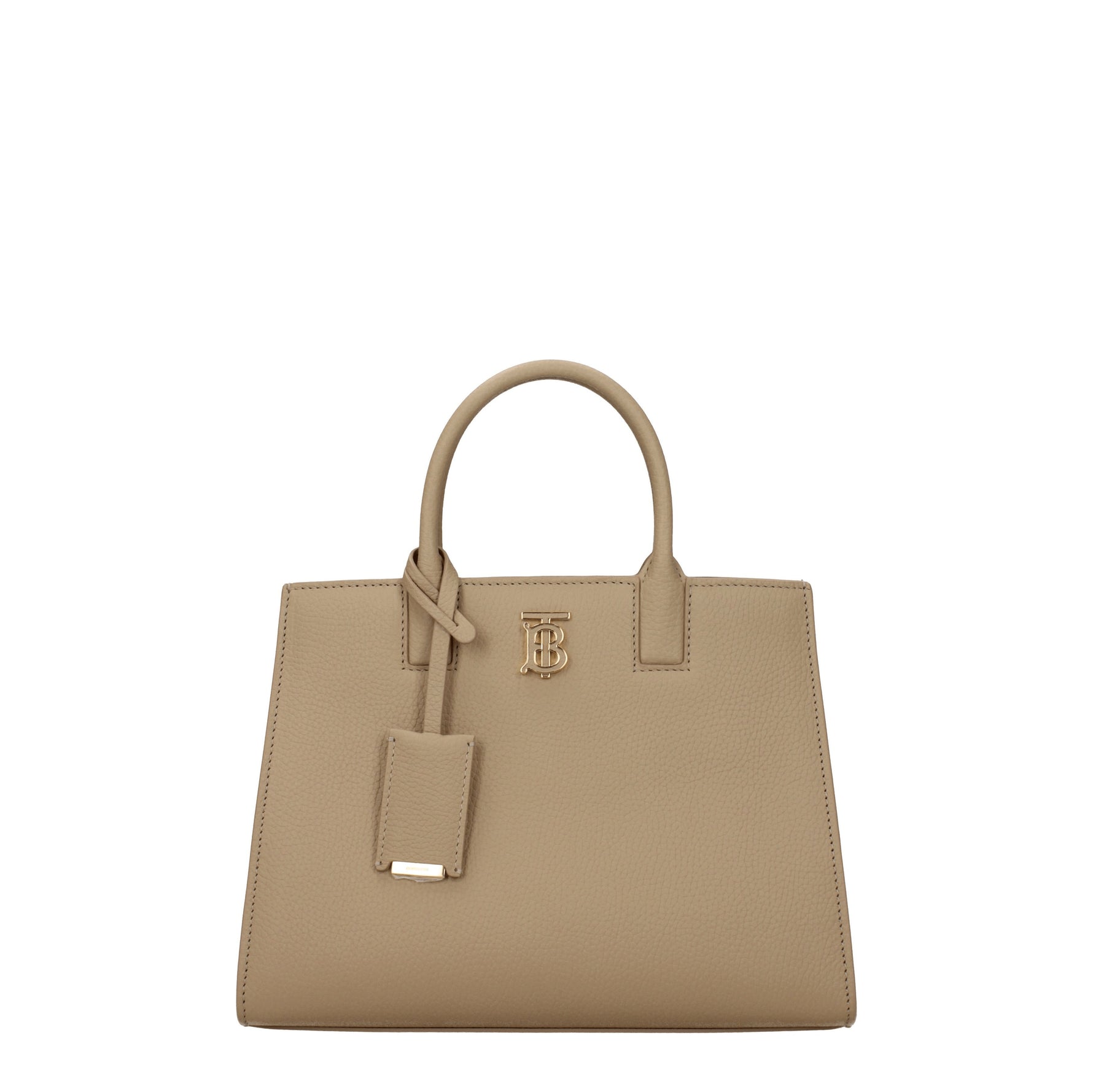 Burberry Borse a Mano frances Donna Pelle Beige Avena