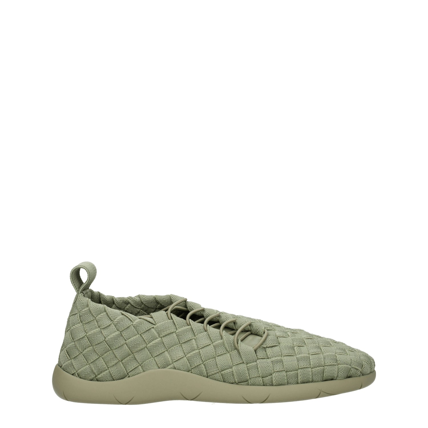 Bottega Veneta Sneakers Uomo Tessuto Verde Travertino