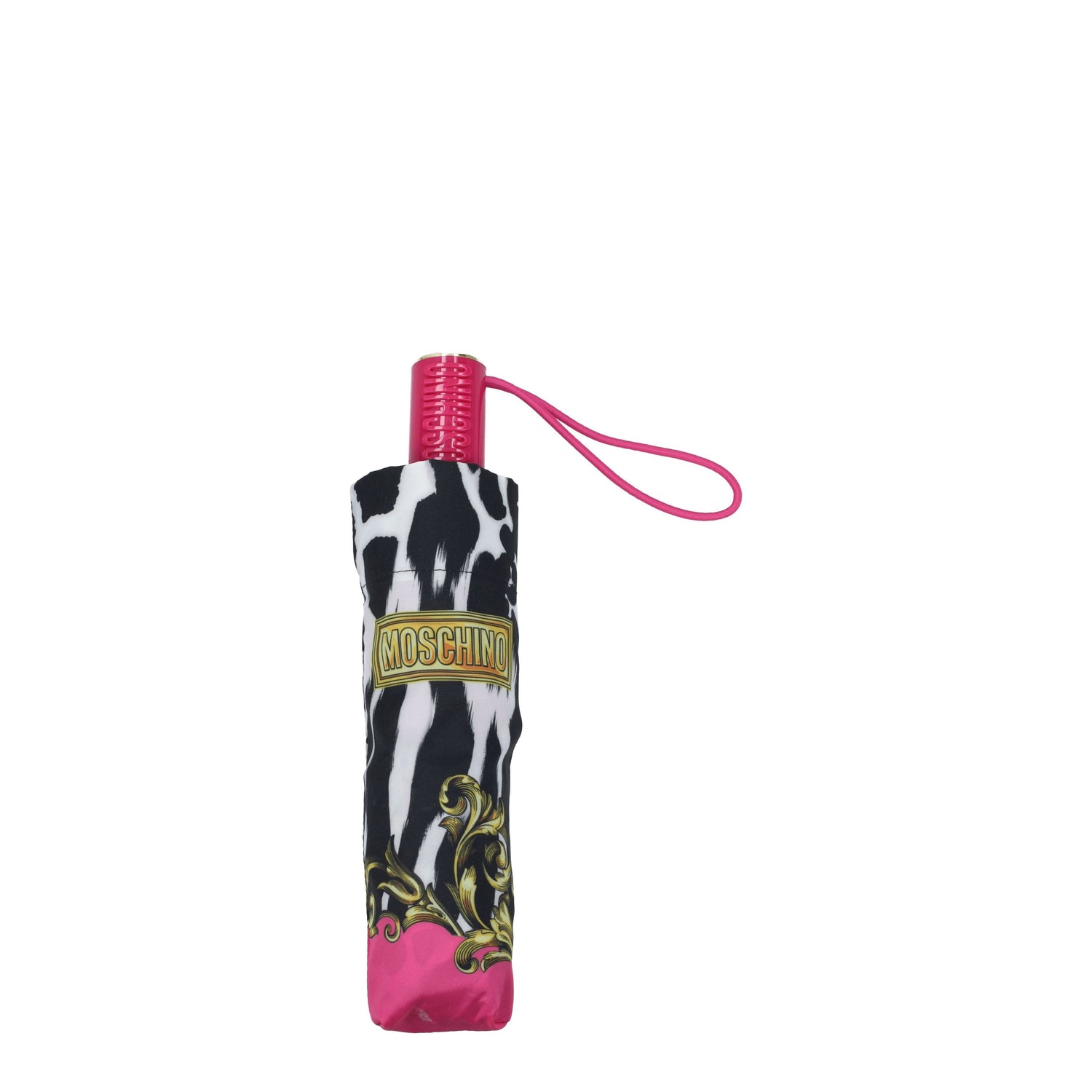 Moschino Ombrelli Donna Poliestere Bianco Fuxia