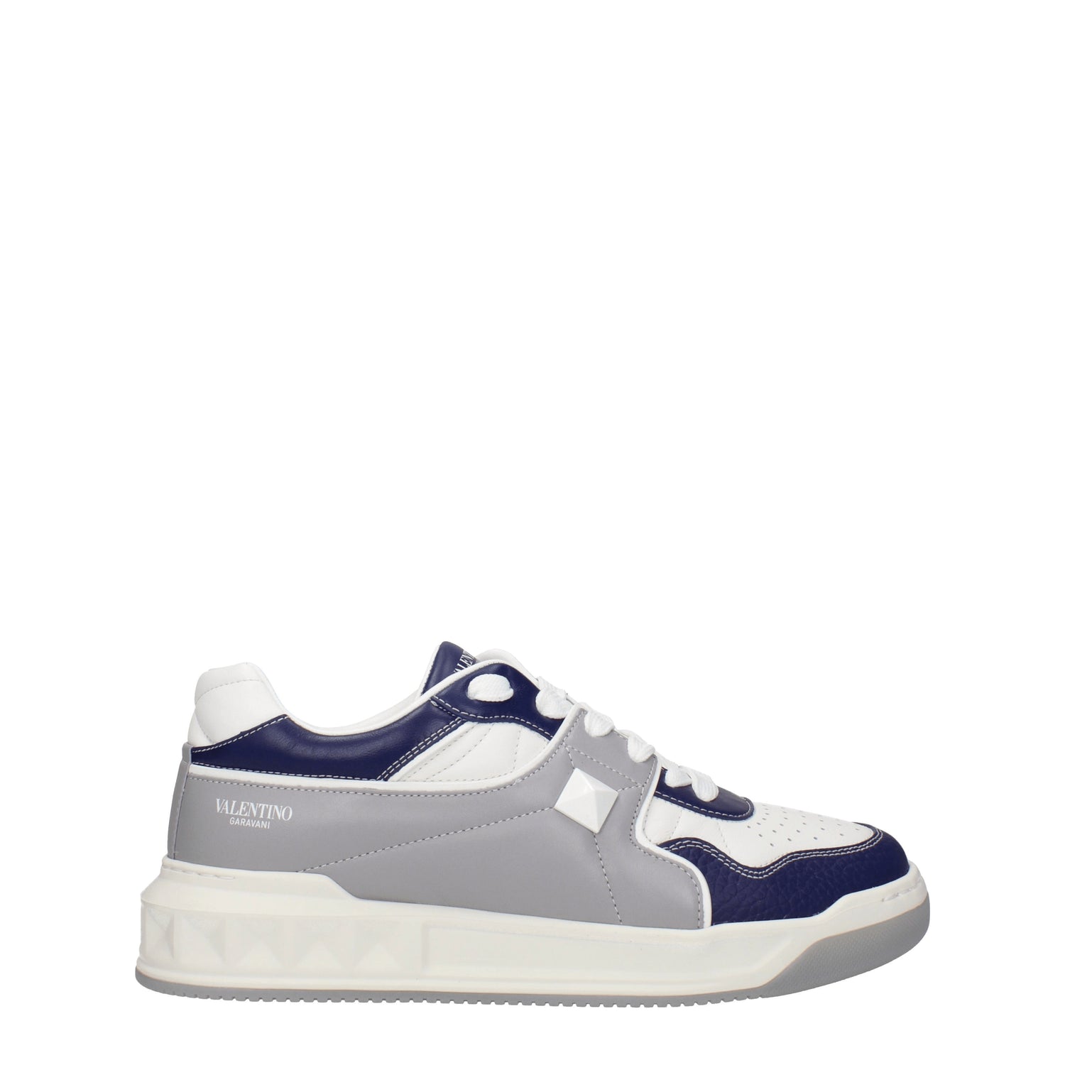 Valentino Garavani Sneakers Uomo Pelle Grigio Blu