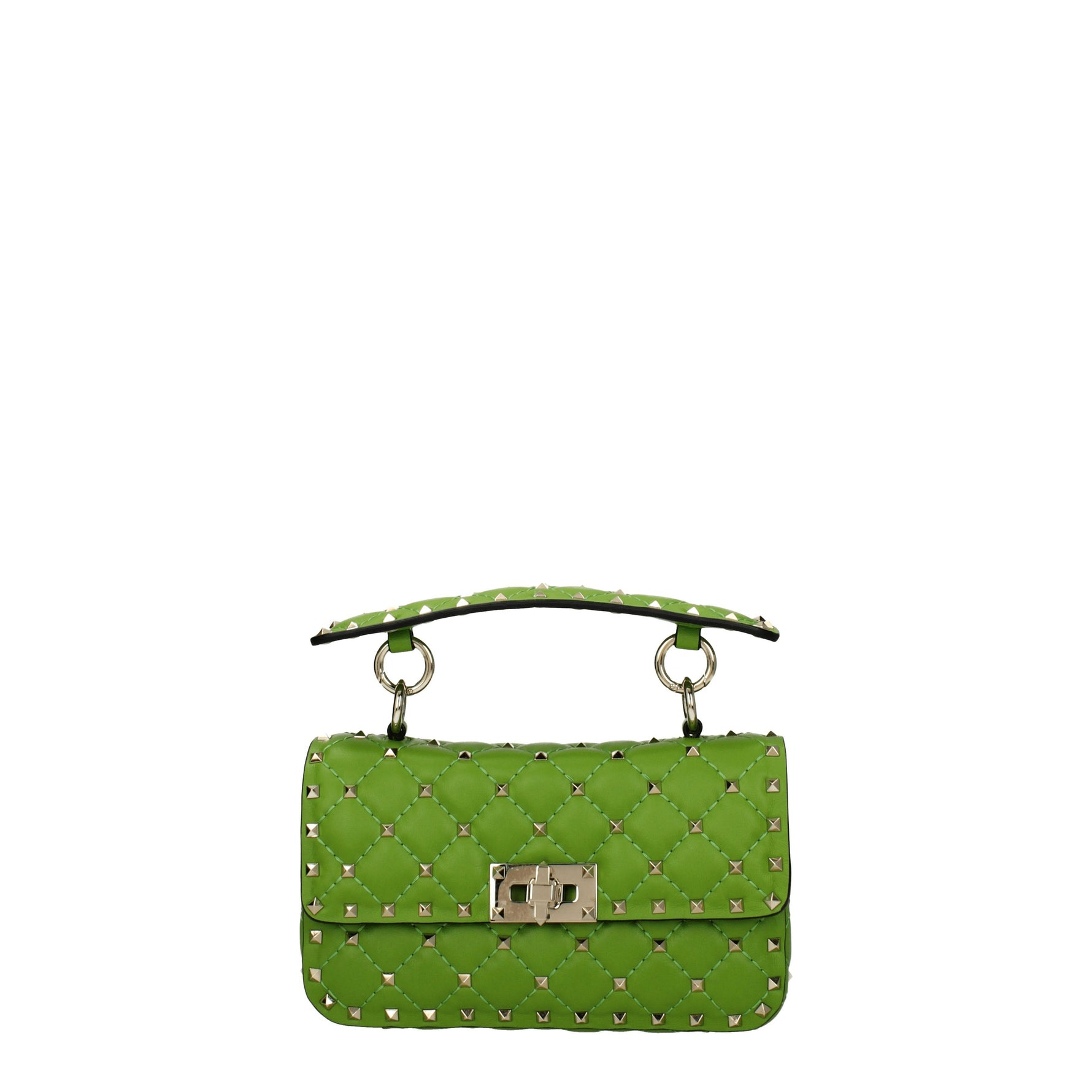 Valentino Garavani Borse a Mano rockstud spike Donna Pelle Verde Chartreuse