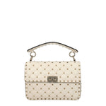 Valentino Garavani Borse a Mano rockstud Donna Pelle Beige Avorio