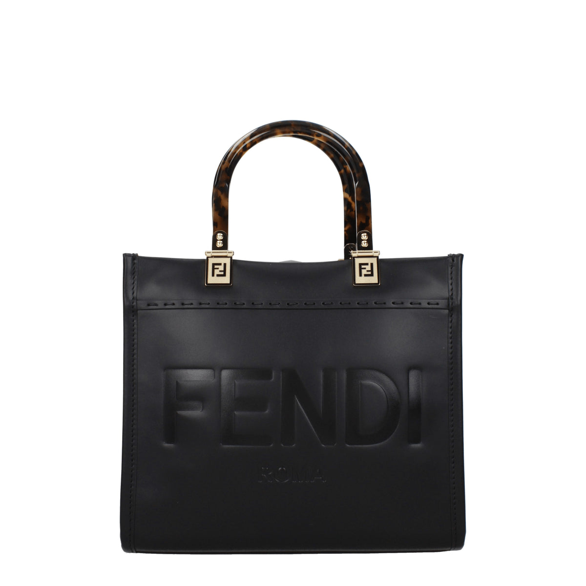 Fendi Borse a Mano sunshine Donna Pelle Nero