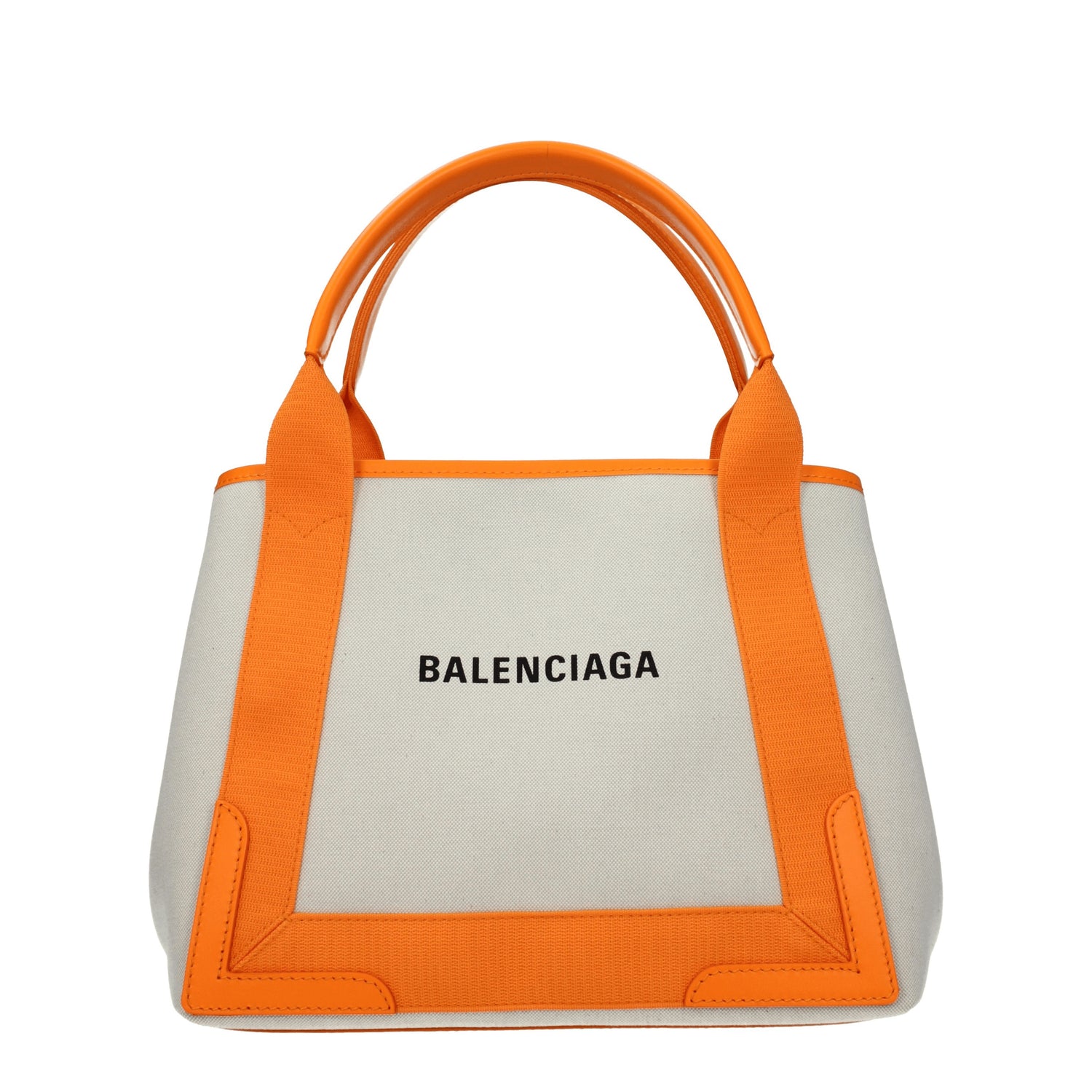 Balenciaga Borse a Mano Donna Tessuto Beige Arancione