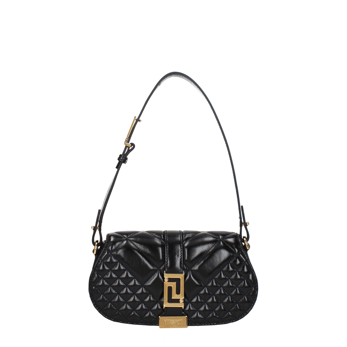 Versace Borse a Spalla greca goddess Donna Pelle Nero