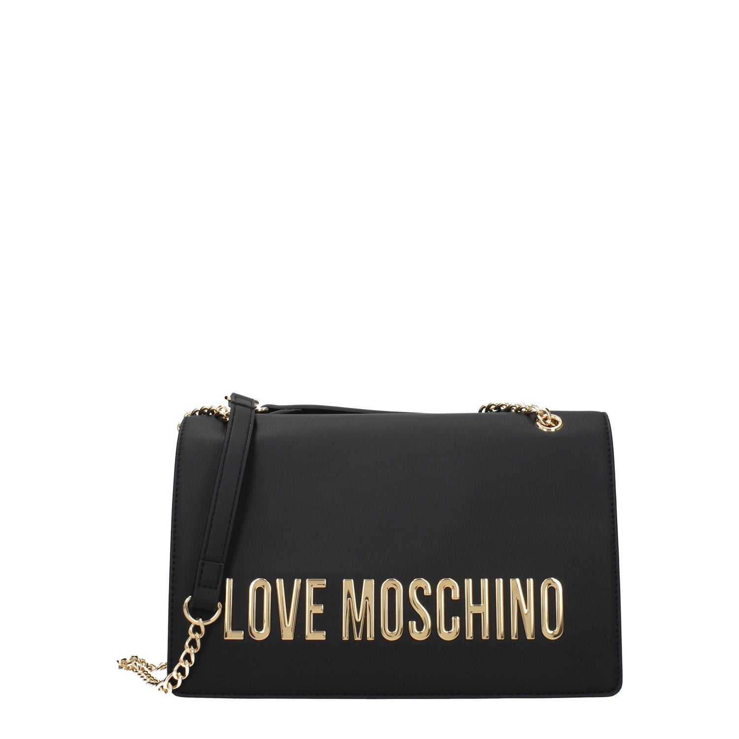 Love Moschino Borse a Spalla eco friendly Donna Poliuretano Nero