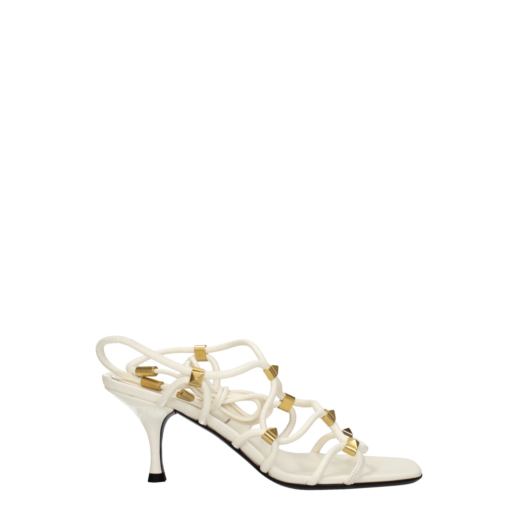 Valentino Garavani Sandali Donna Pelle Beige Avorio