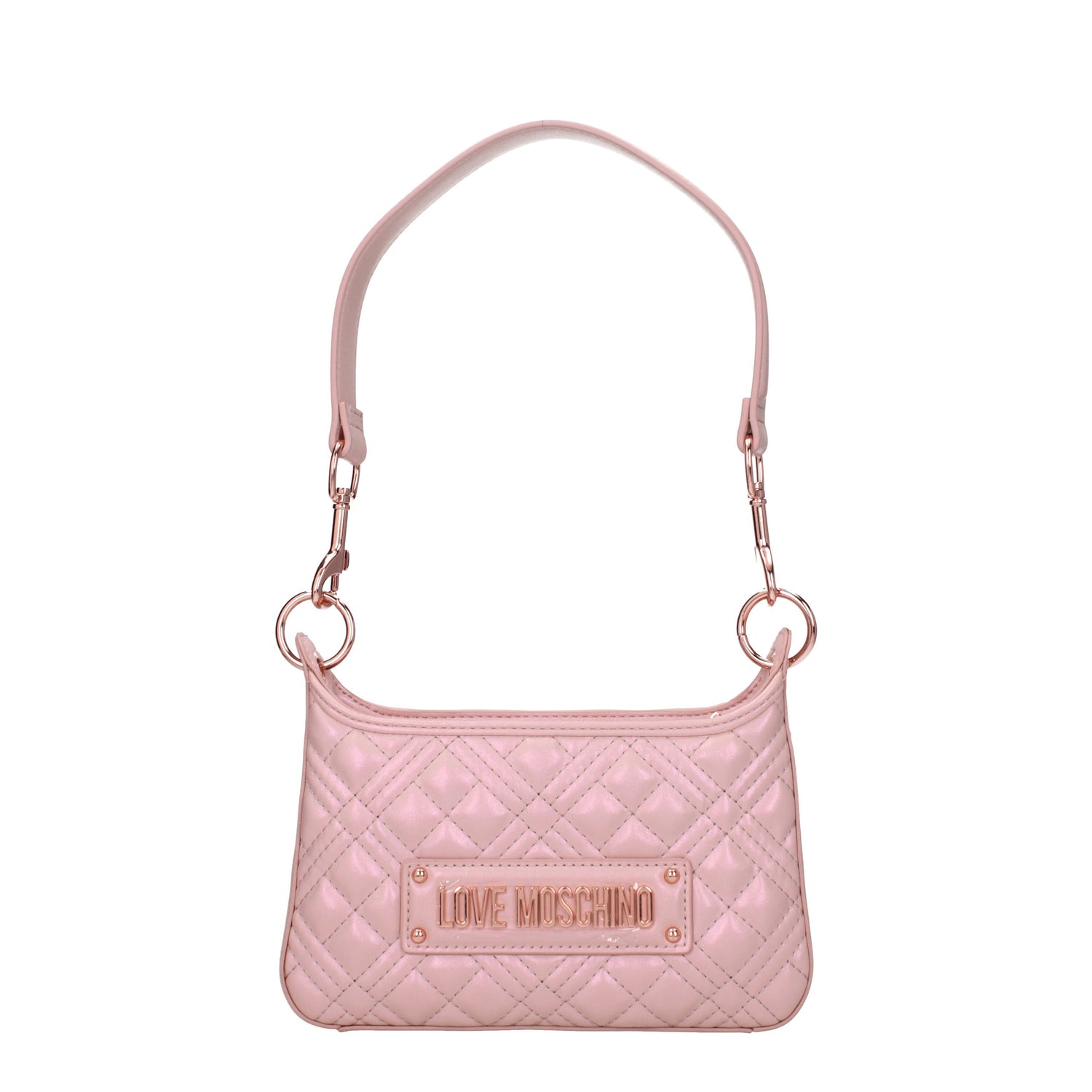 Love Moschino Borse a Spalla Donna Poliuretano Rosa