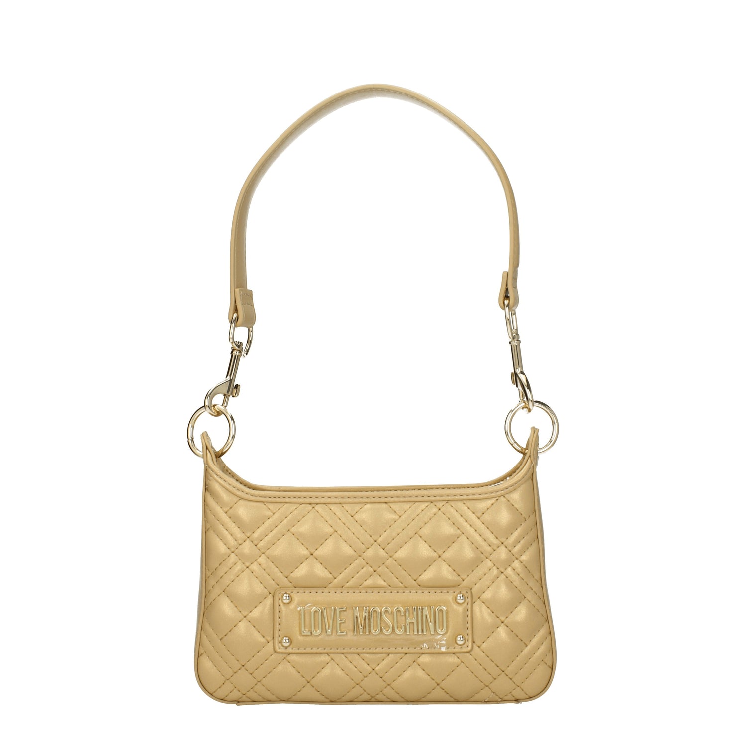 Love Moschino Borse a Spalla Donna Poliuretano Oro