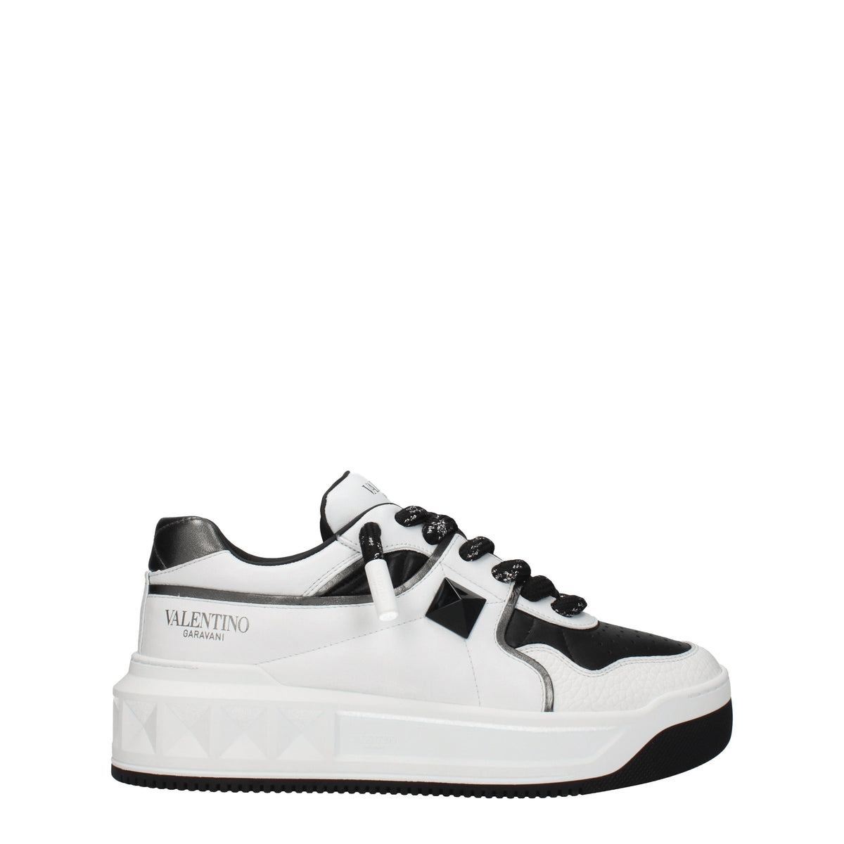 Valentino Garavani Sneakers Uomo Pelle Bianco Nero