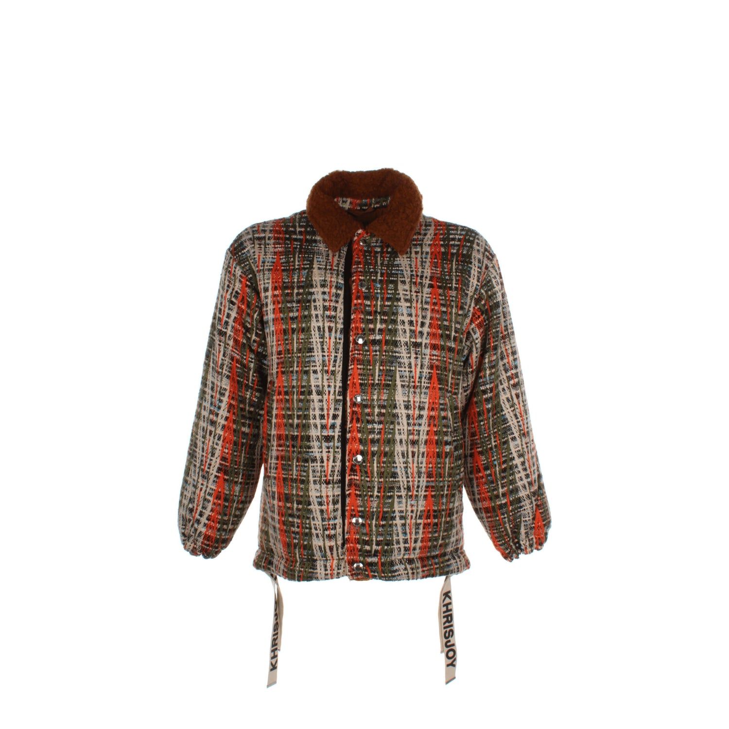 Khrisjoy Idee regalo puff coach tweed jacket Uomo Lana Multicolor