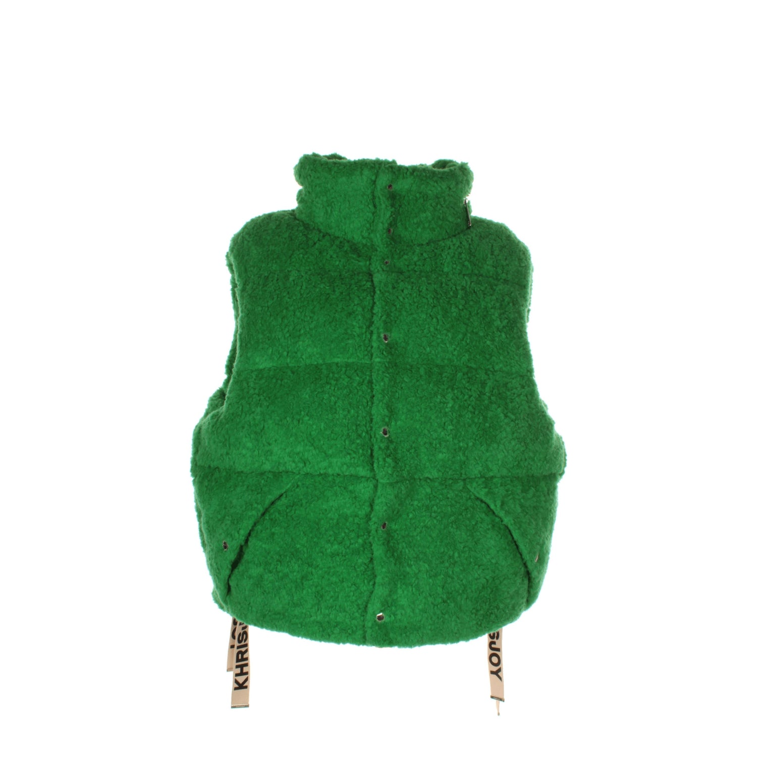 Khrisjoy Idee regalo puff oversize vest pile Uomo Poliestere Verde Verde Chiaro