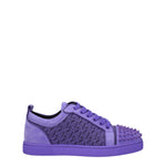 Louboutin Sneakers Uomo Camoscio Viola