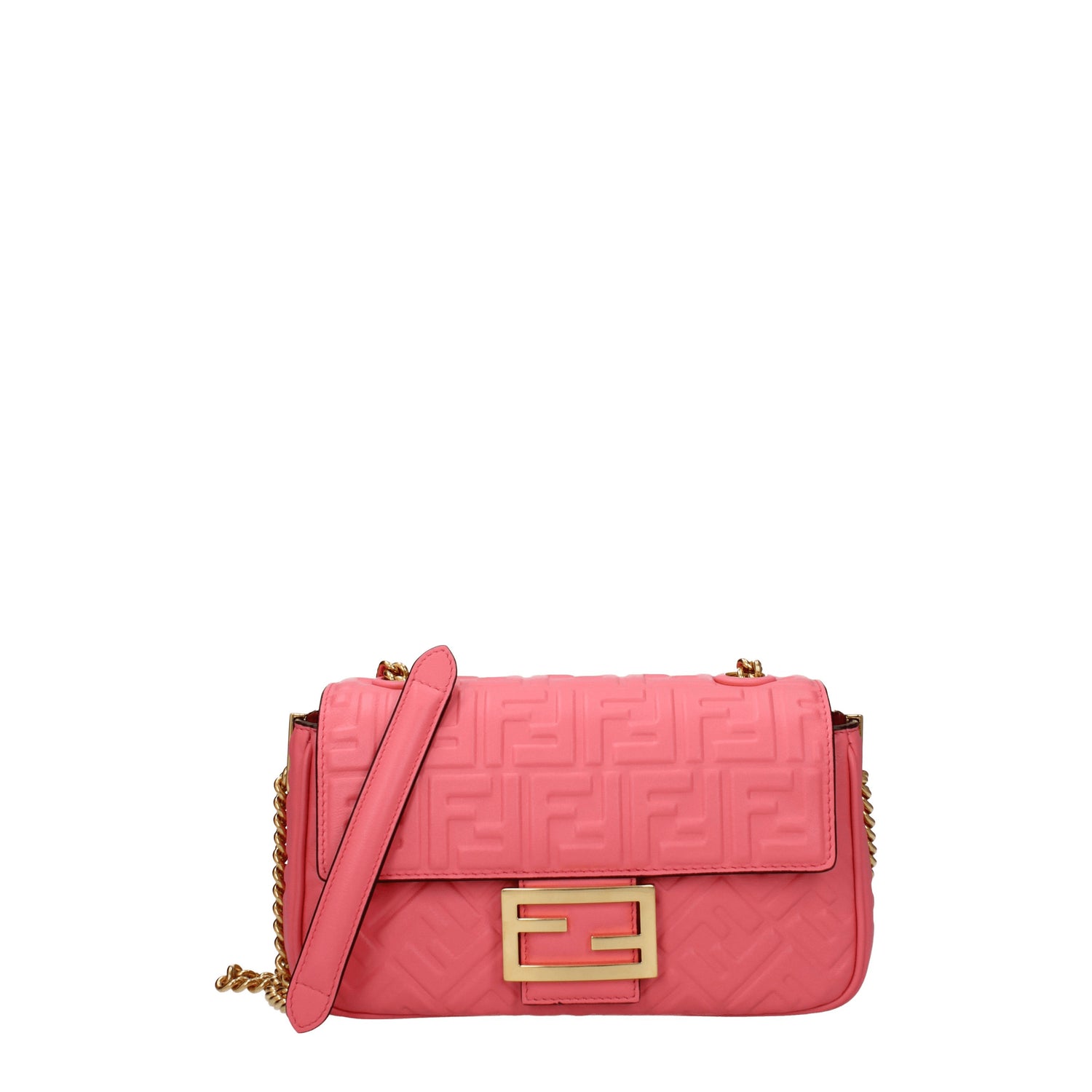 Fendi Borse a Tracolla baguette Donna Pelle Rosa Dalia