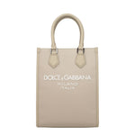 Dolce&Gabbana Borse a Mano Uomo Tessuto Beige Deserto Caldo