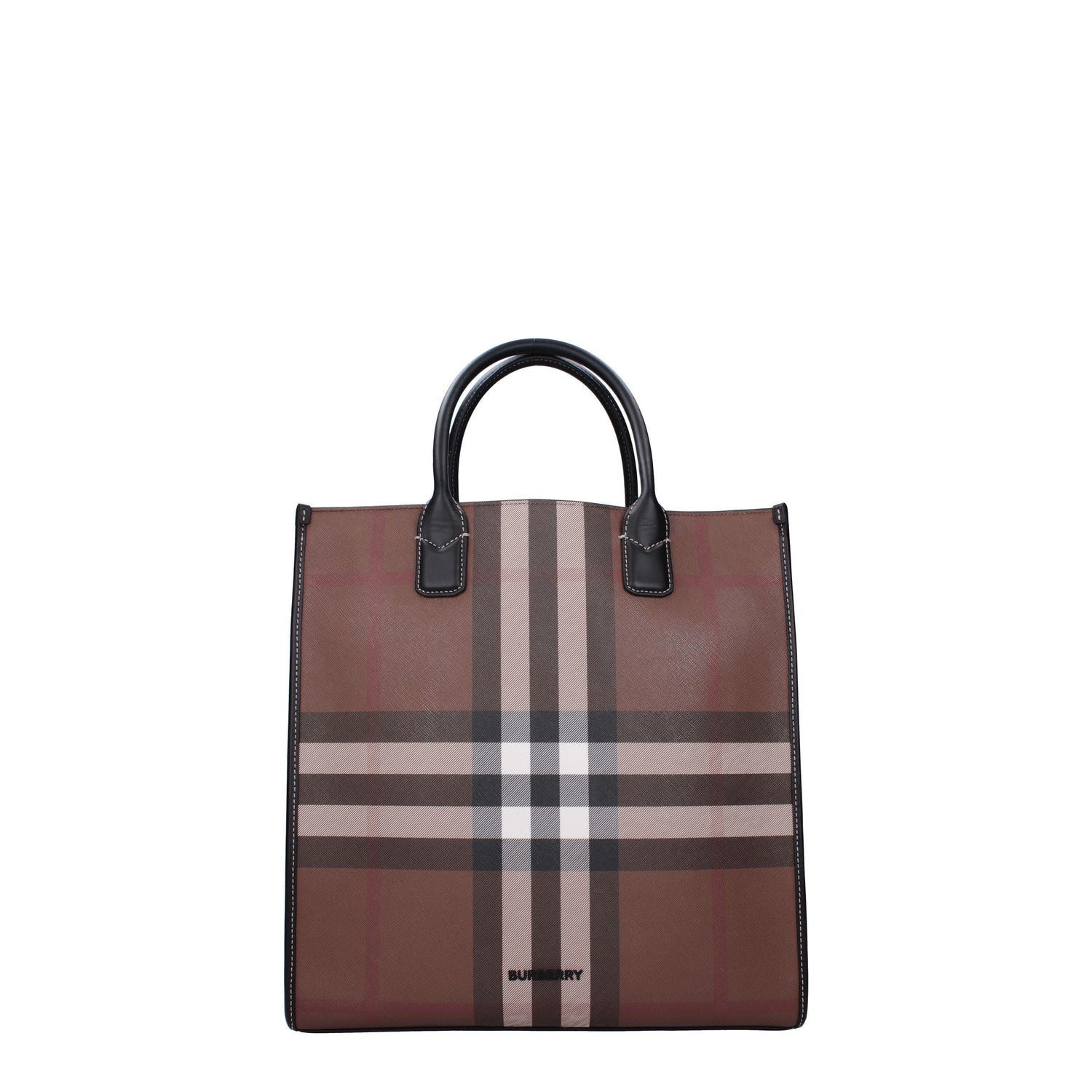 Burberry Borse a Mano slim denny Uomo Eco Pelle Marrone Testa di Moro