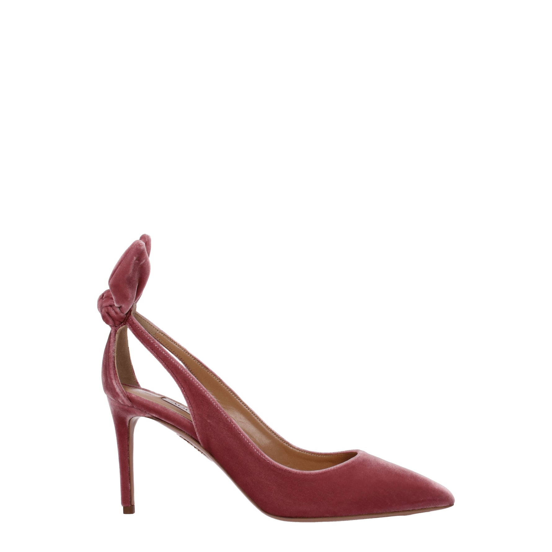 Aquazzura Décolleté Donna Velluto Rosa Rosa Antico