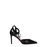 Aquazzura Sandali tessa Donna Pelle Nero