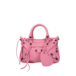 Balenciaga Borse a Mano cagole Donna Pelle Rosa Rosa Brillante