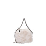 Stella McCartney Borse a Mano falabella Donna Eco Pelliccia Bianco Avorio