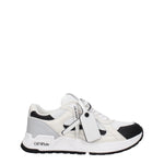 Off-White Sneakers Uomo Tessuto Bianco Nero