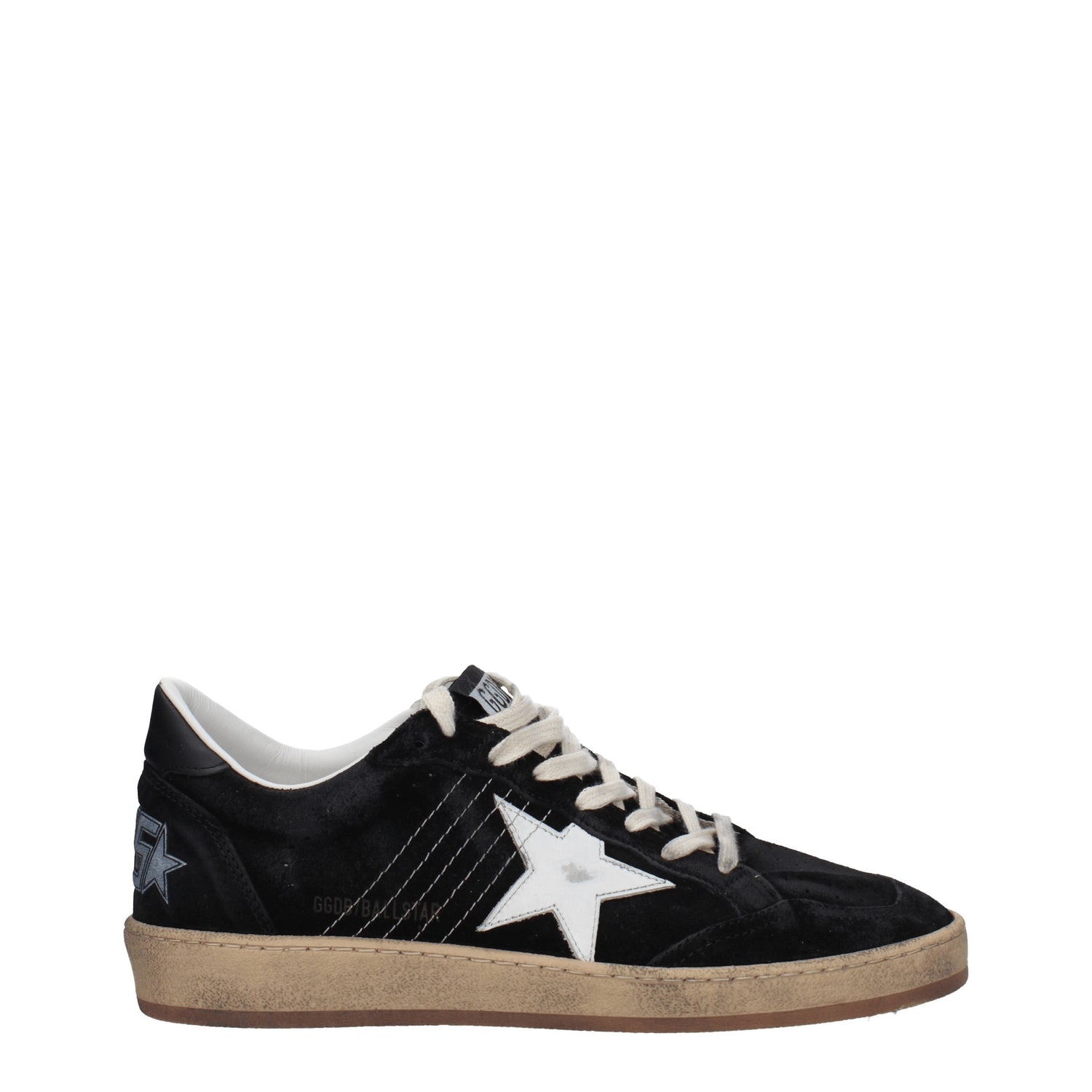 Golden Goose Sneakers ball star Donna Camoscio Nero Bianco