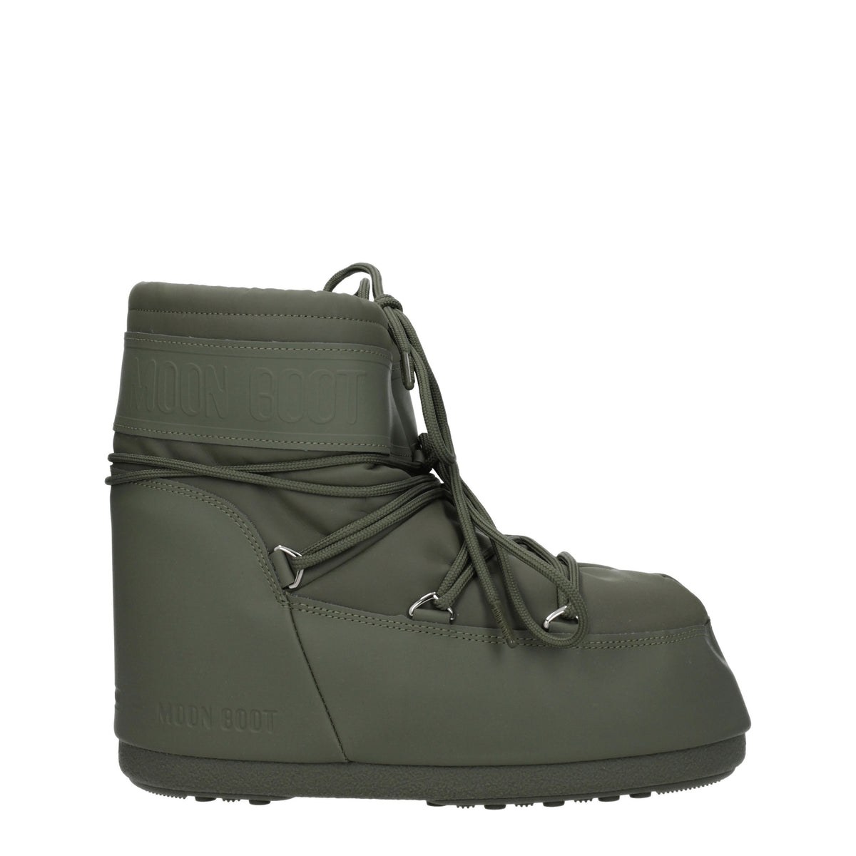 Moon Boot Stivaletti icon low Uomo Tessuto Verde Cachi