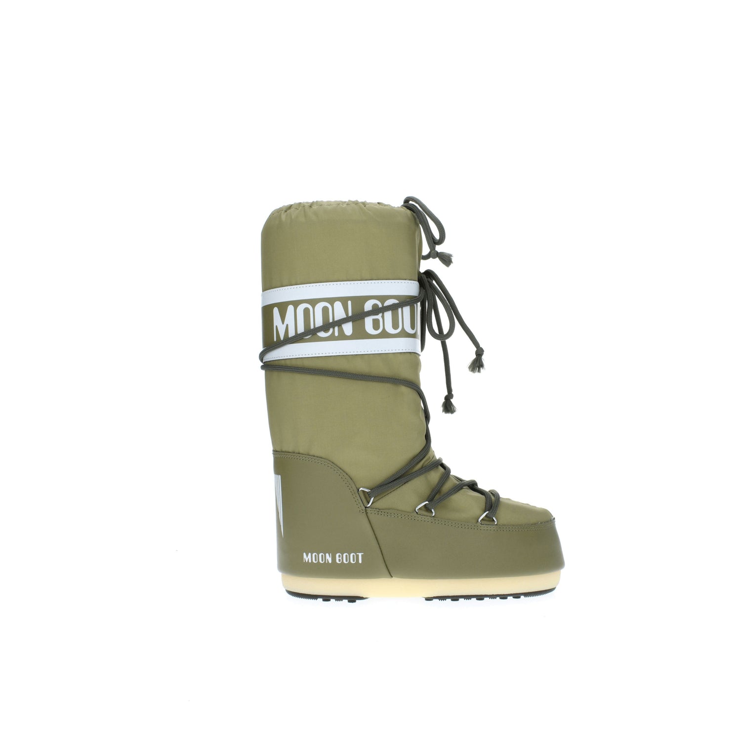 Moon Boot Stivaletti Donna Tessuto Verde Cachi