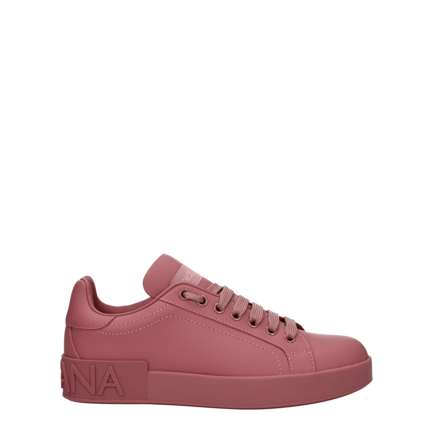 Dolce&Gabbana Sneakers Donna Pelle Rosa Rosa Antico