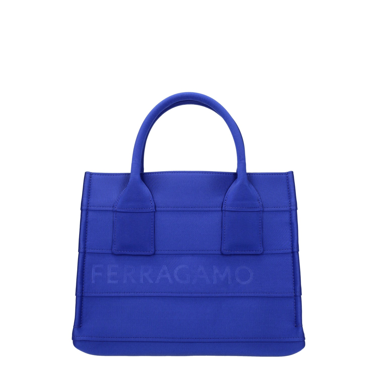 Salvatore Ferragamo Borse a Mano Donna Tessuto Blu Blu Elettrico