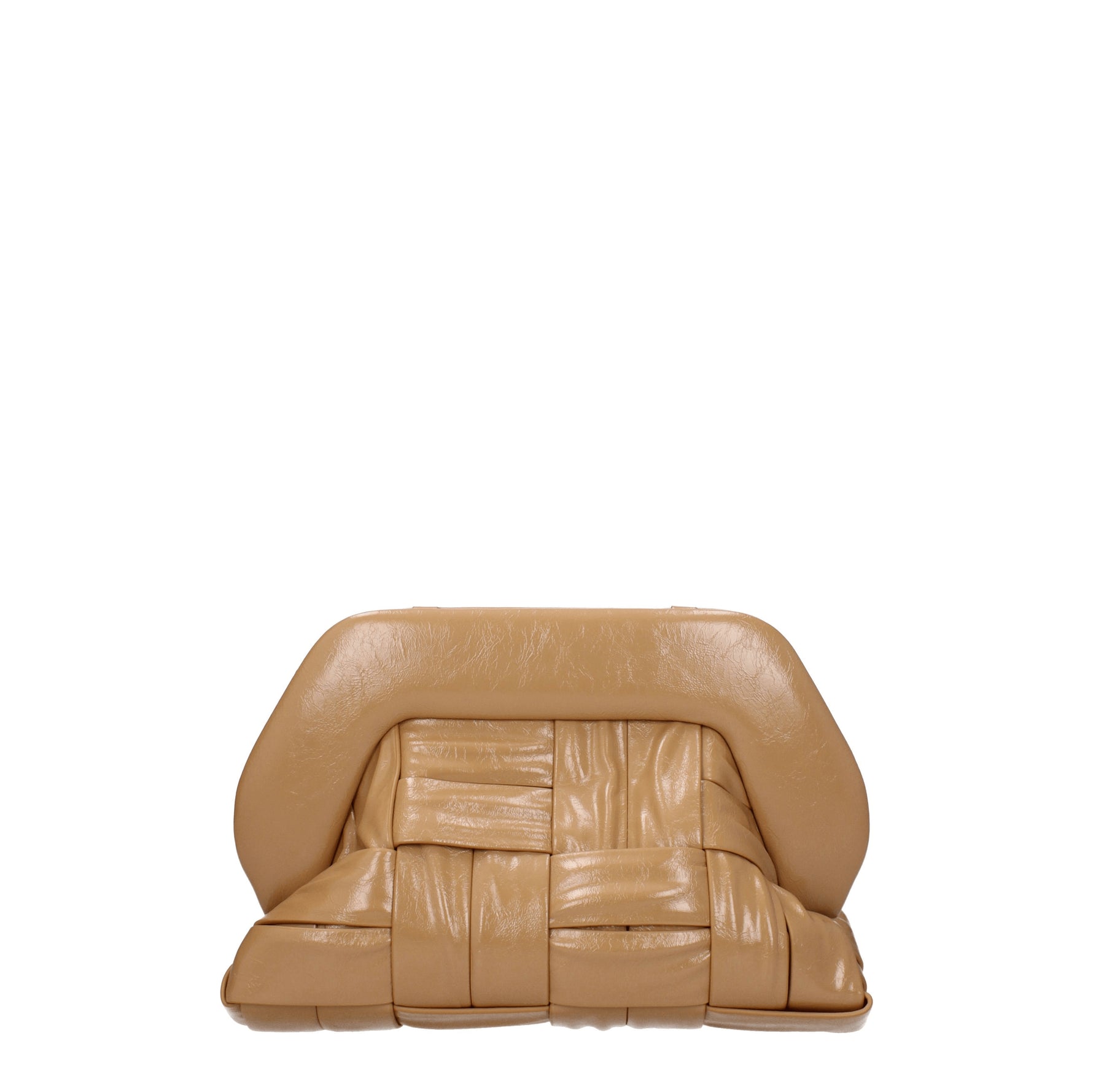 Themoirè Pochette Donna Poliuretano Beige Argilla