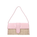 Jacquemus Borse a Spalla le bambino Donna Rafia Beige Rosa