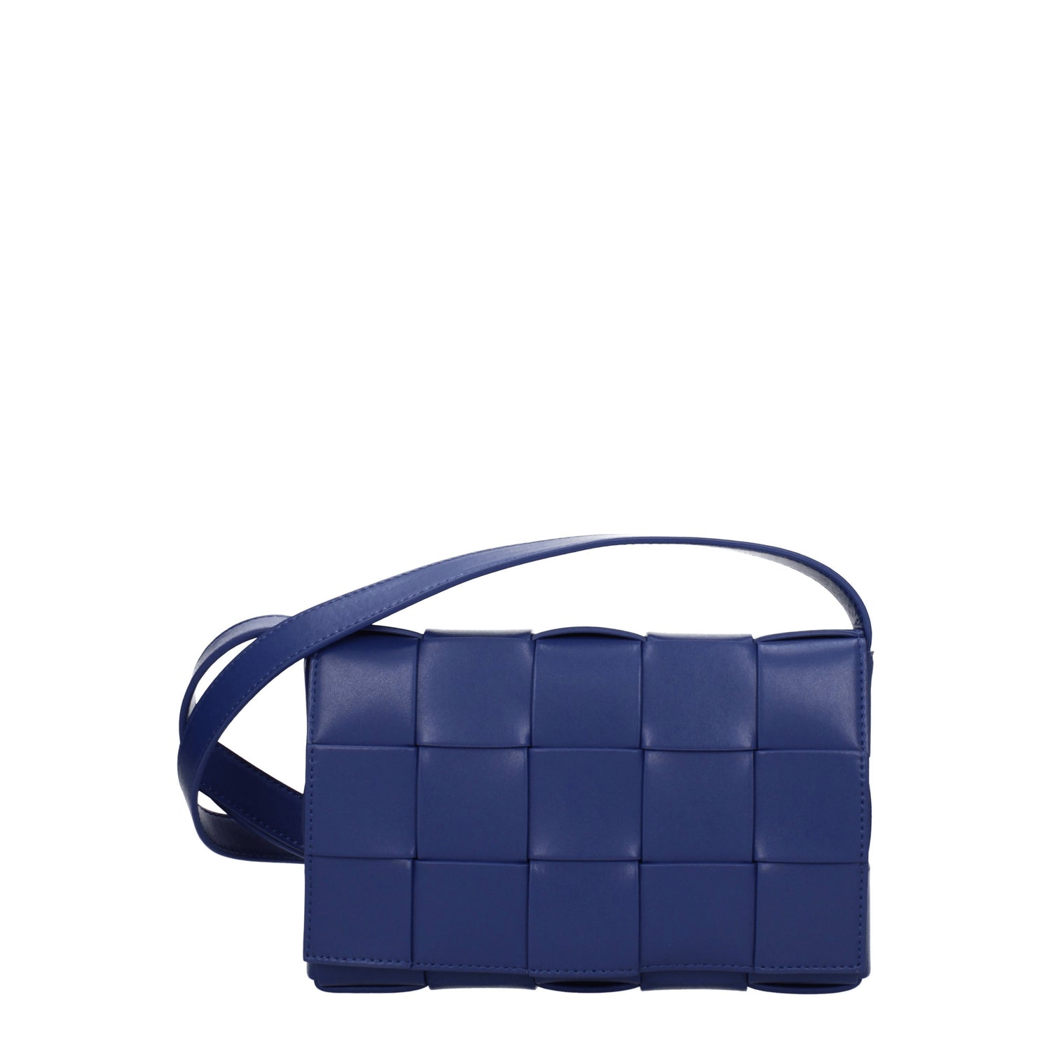 Bottega Veneta Borse a Tracolla cassette Uomo Pelle Blu Crociera