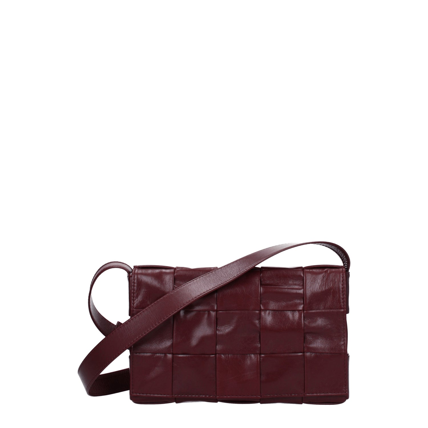 Bottega Veneta Borse a Tracolla cassette Donna Pelle Rosso Barolo