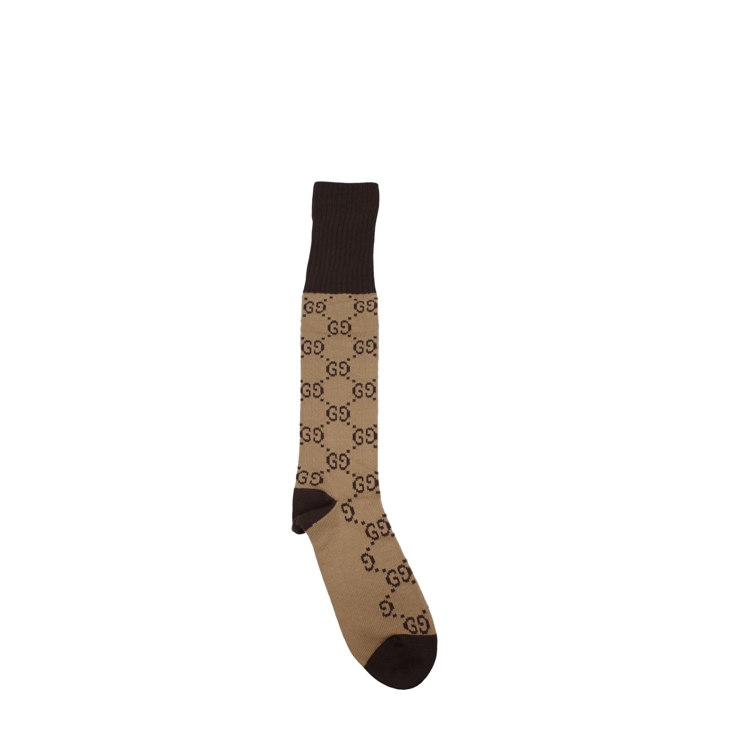 Gucci Calze e Calzini Uomo Cotone Beige Ebano